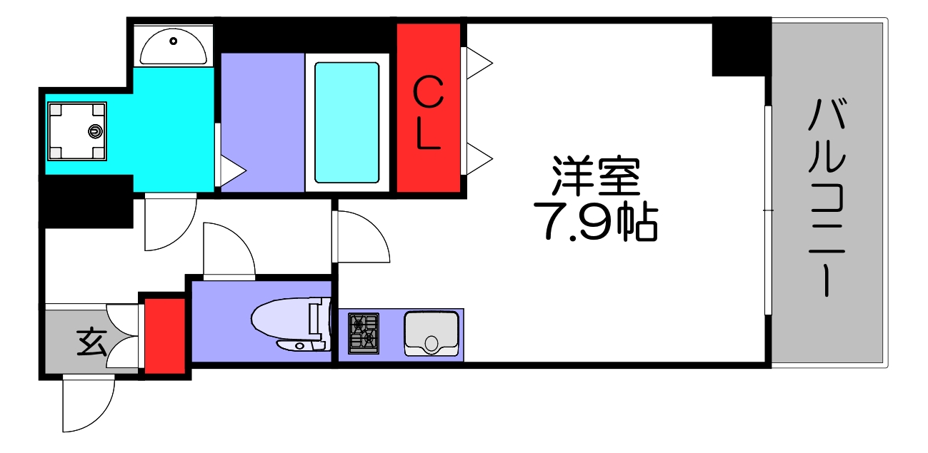 エグゼ天王寺IIの間取り