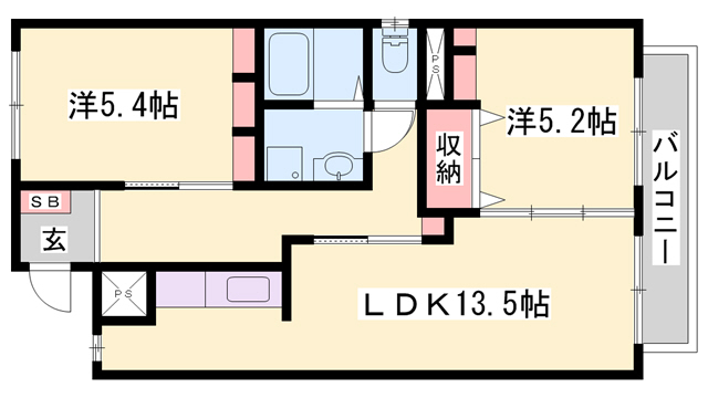 メゾン平田の間取り