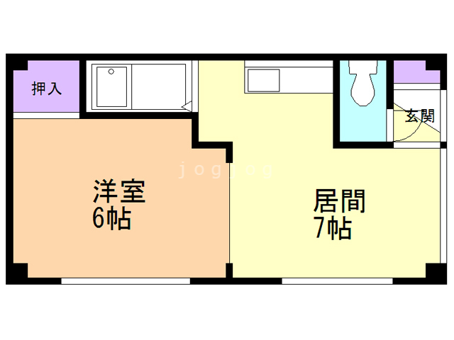 札幌市北区北三十一条西のマンションの間取り