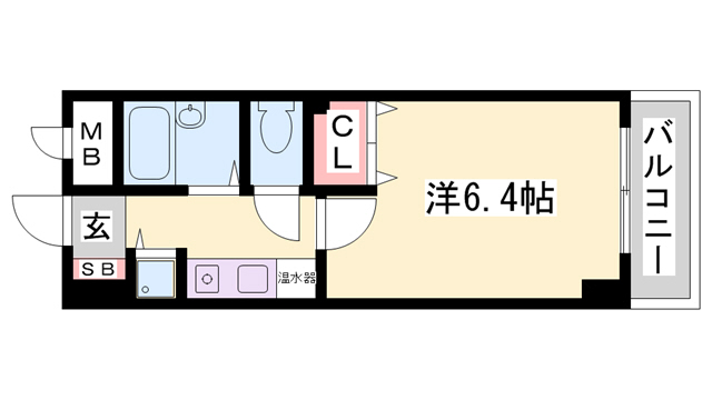 【明石市小久保のマンションの間取り】