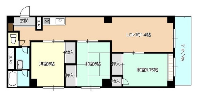 NK鶴見コータスの間取り