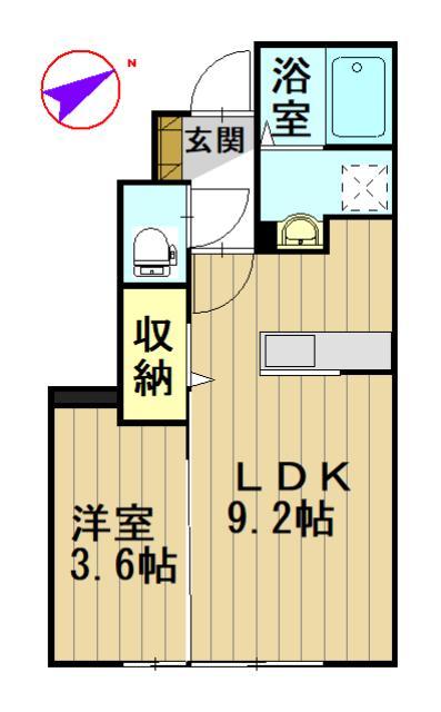 ソレア和徳Ｂの間取り