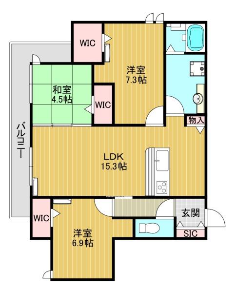 メゾンドエスポワールの間取り