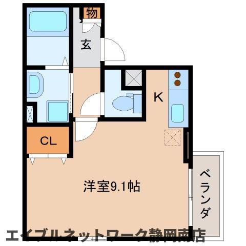 藤枝市駅前のマンションの間取り