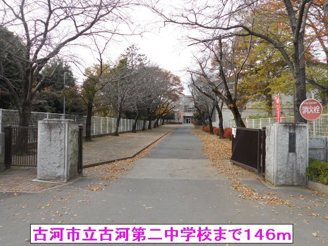 【古河市鴻巣のアパートの中学校】