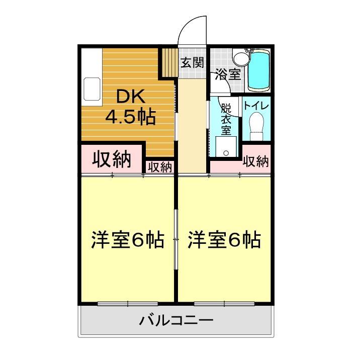 東萩ニューハイツ　No.１の間取り