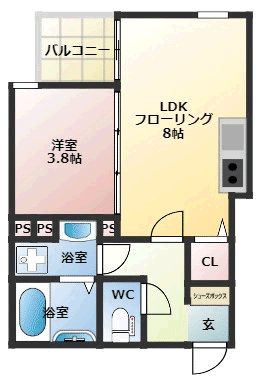 イルミエール和白の間取り