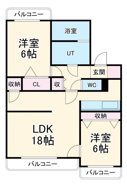 カメリア白山の間取り