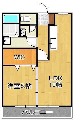 コーポ上津役の間取り