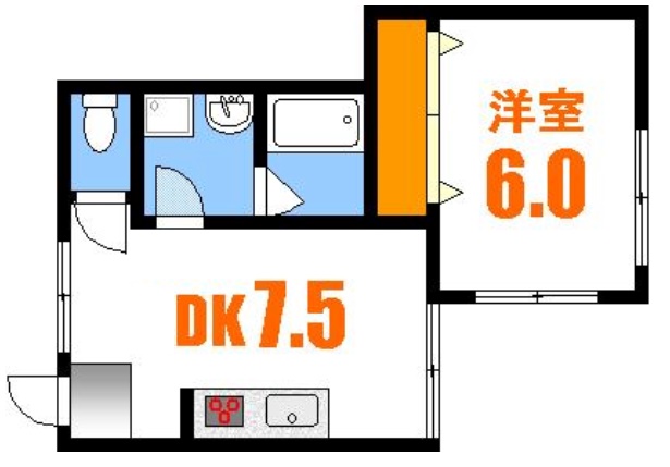 広島市南区松川町のマンションの間取り