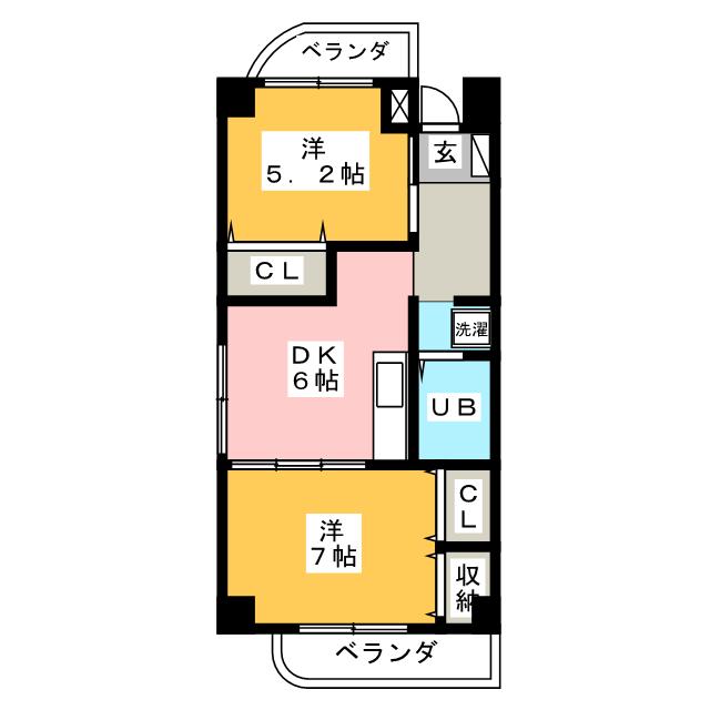 品川区東大井のマンションの間取り