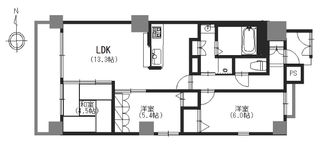 リソシエ御所南の間取り