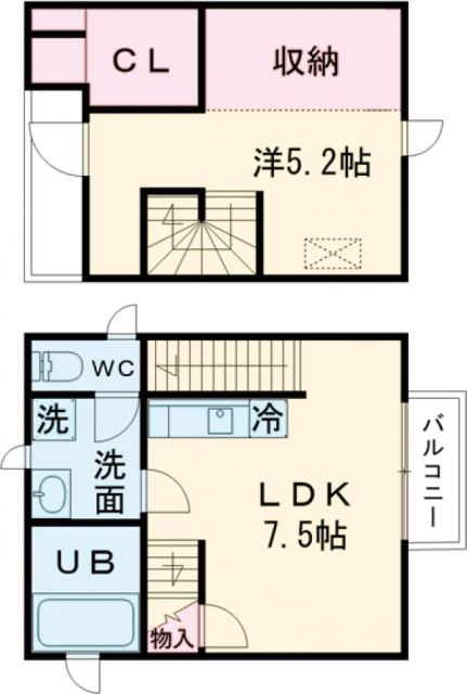 タウンカテッジ東小松川の間取り