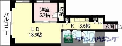 板橋区大山東町のマンションの間取り