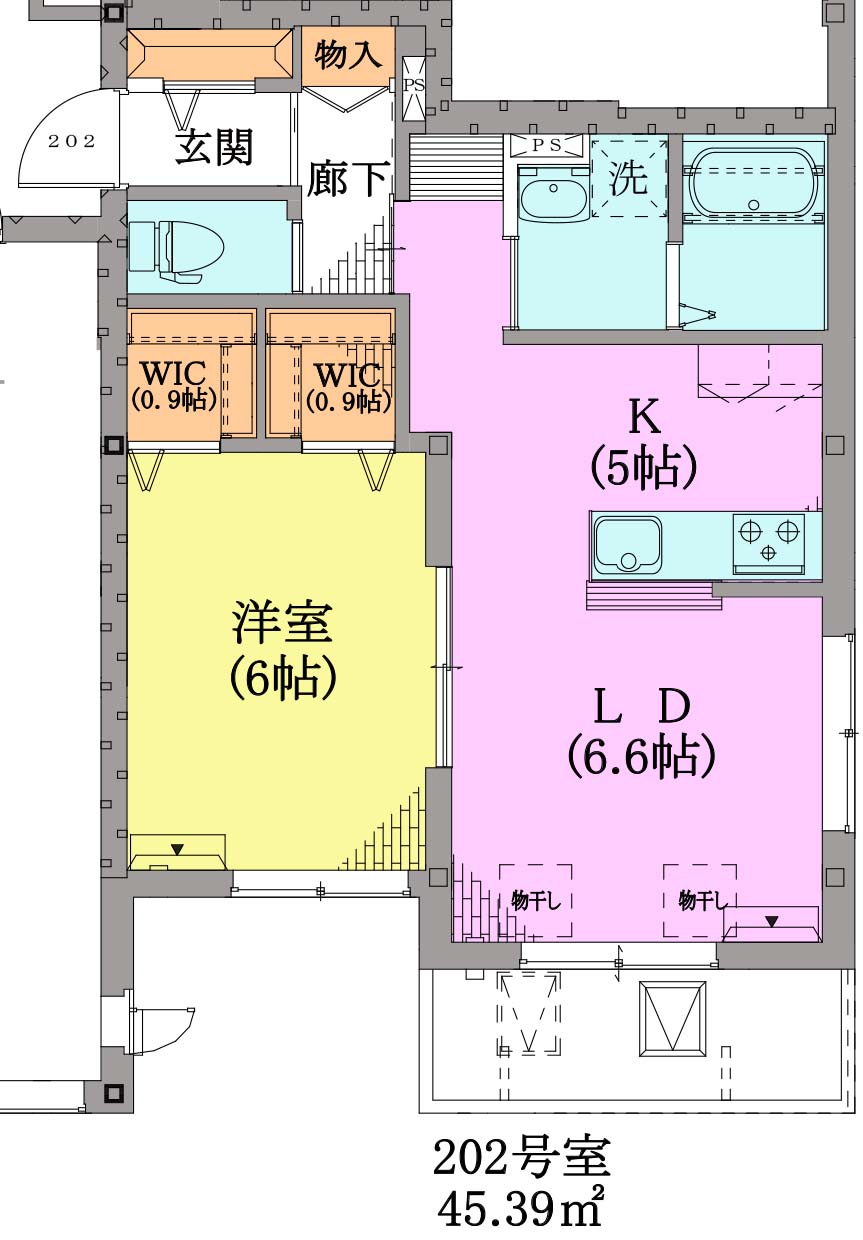 パークヒルズNの間取り