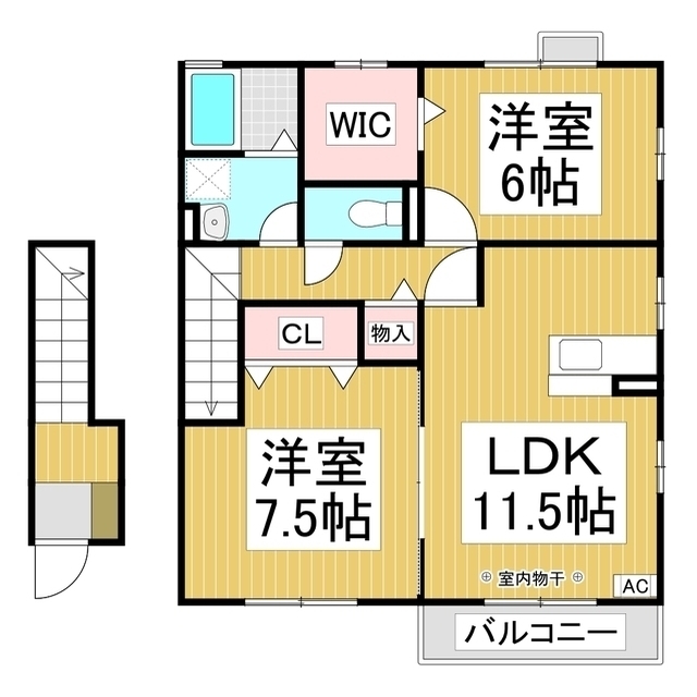 グランモアかじろ　Ａ棟の間取り