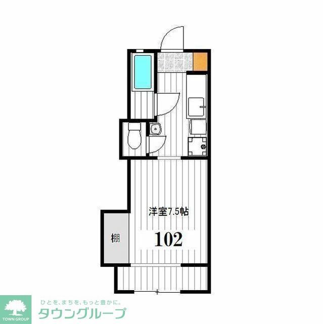 日野市程久保のアパートの間取り