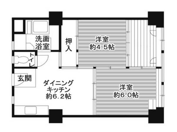 ビレッジハウス城北タワー1号棟の間取り