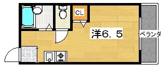 シャンテー中宮Iの間取り