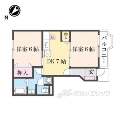 ノースヴィリッジVIの間取り