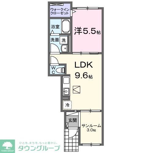 高座郡寒川町一之宮のアパートの間取り