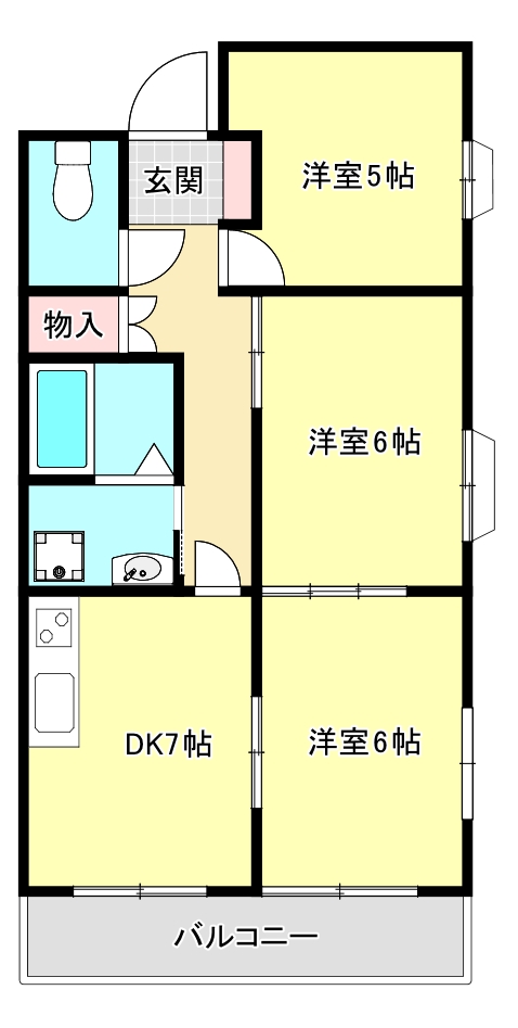 エスポワール六甲の間取り