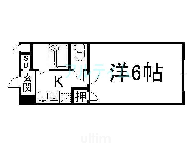 グランタック河原町五条の間取り