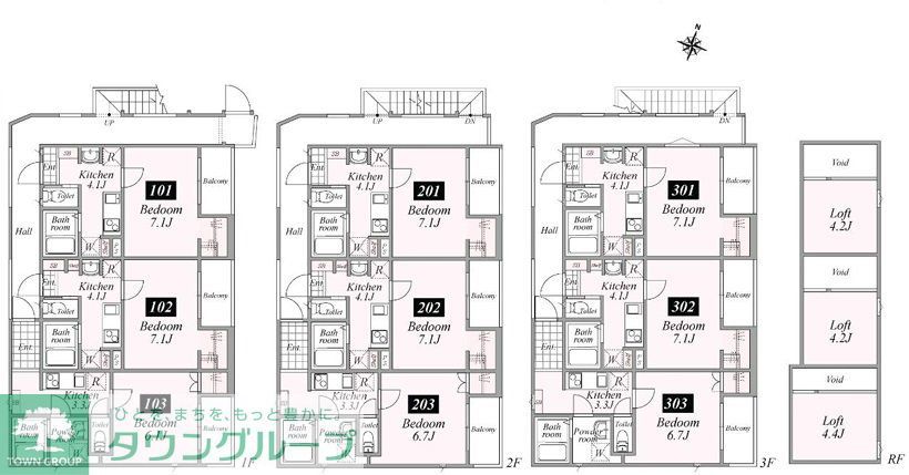 ＰａｒｋＡｖｅｎｕｅ白鳥の間取り