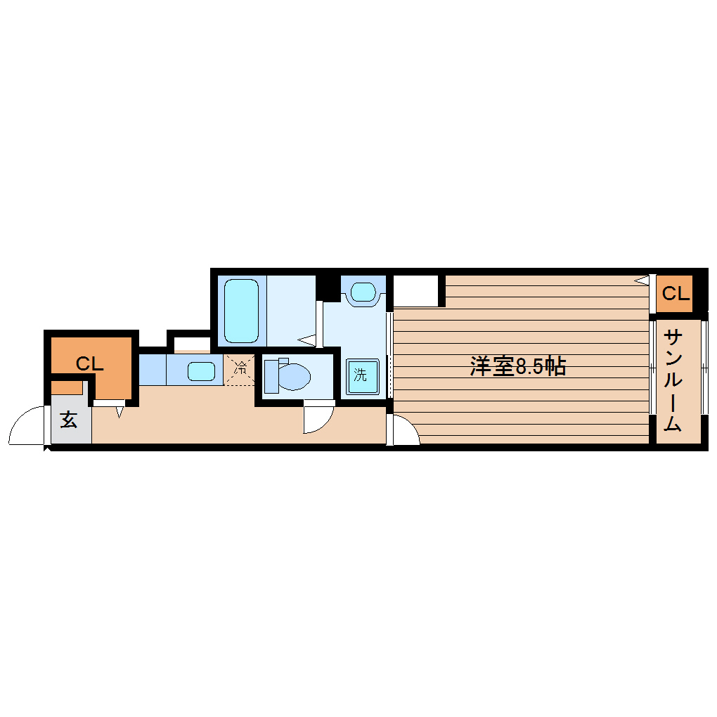 コンテ・ココ西多賀Bの間取り