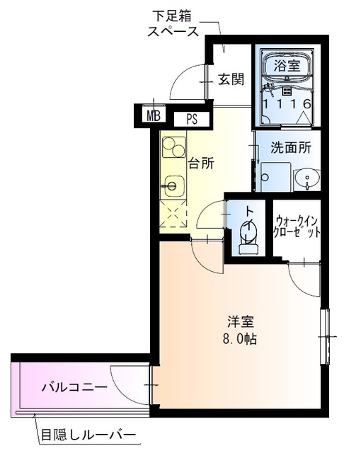 フジパレス堺諏訪森II番館の間取り