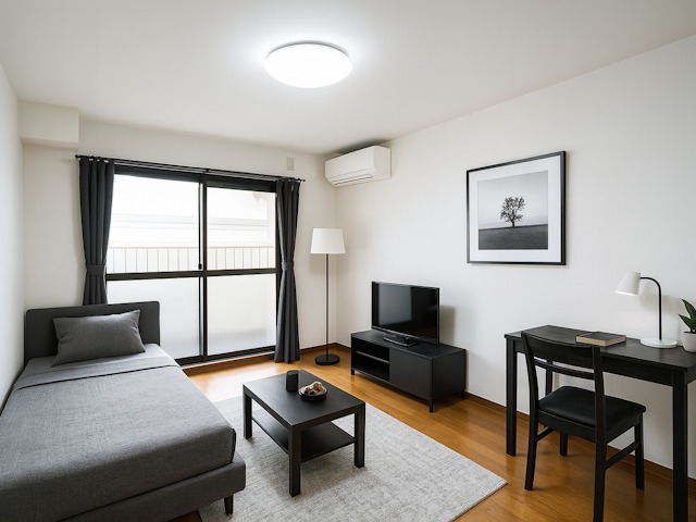 居室・リビング　CGで家具等を配置したもので家具等は含まれません。