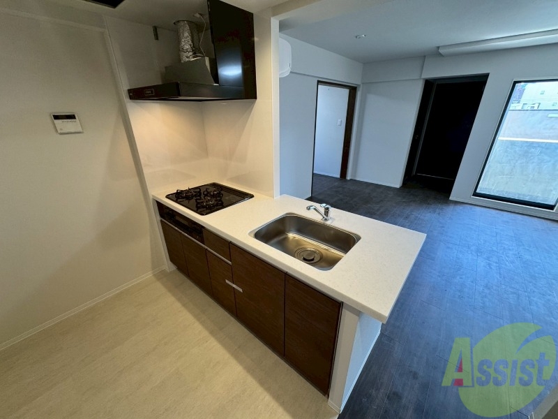 キッチン　都市ガスのキッチンなのでたくさんお料理できますね！