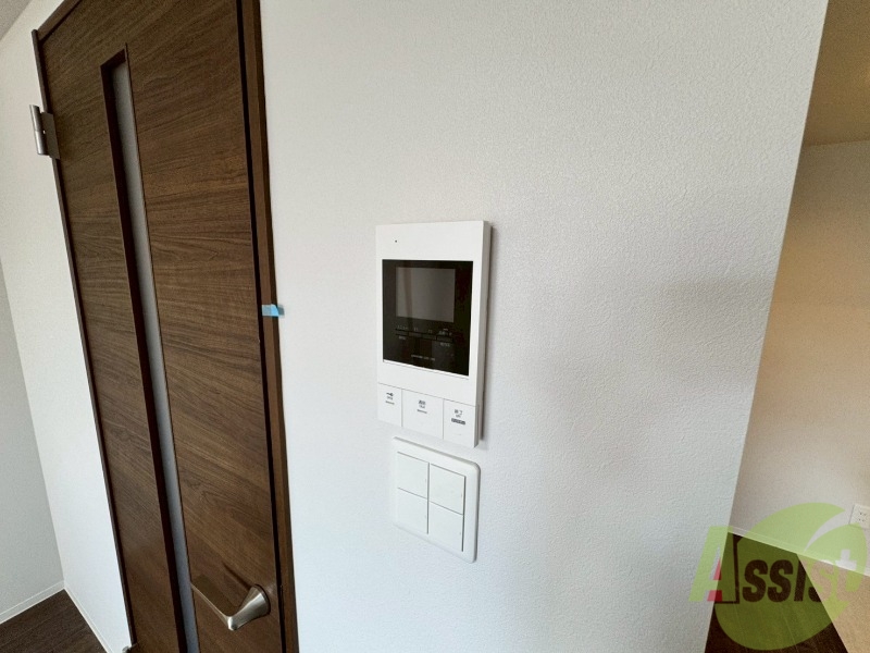 セキュリティ　インターホンです。オートロック付きで安心のマンションです。