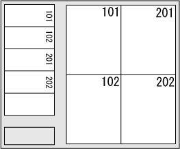 駐車場　配置図です。
