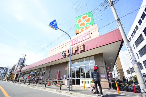 スーパー　ライフ西田辺店（スーパー）まで349m