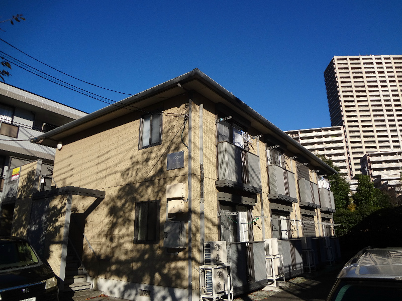 建物外観　敷金礼金無しで24時間緊急対応も無料で初期費用がお安めです♪