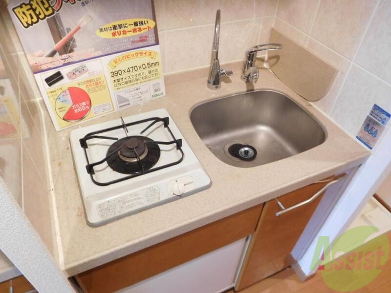 キッチン　ガスコンロでお料理はかどりますー！