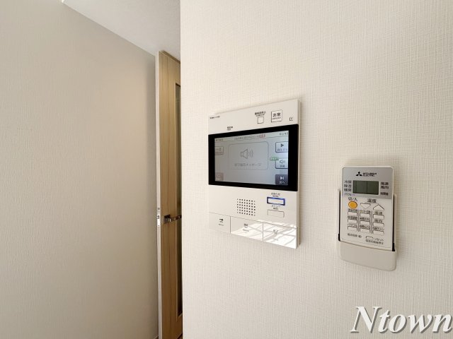 セキュリティ　モニター付きインターホンです
