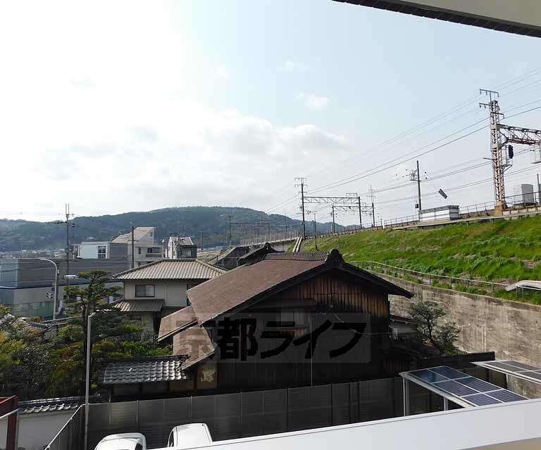 眺望　電車が見れますよ。