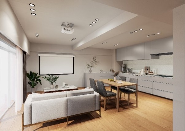 キッチン　屋上完成イメージ図