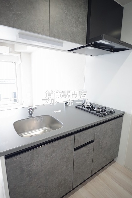 キッチン　2口コンロのシステムキッチンです！
