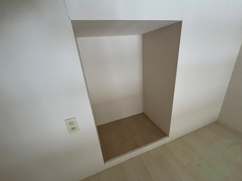 収納　こちらはロフトの収納です。物をしまう事ができますね！