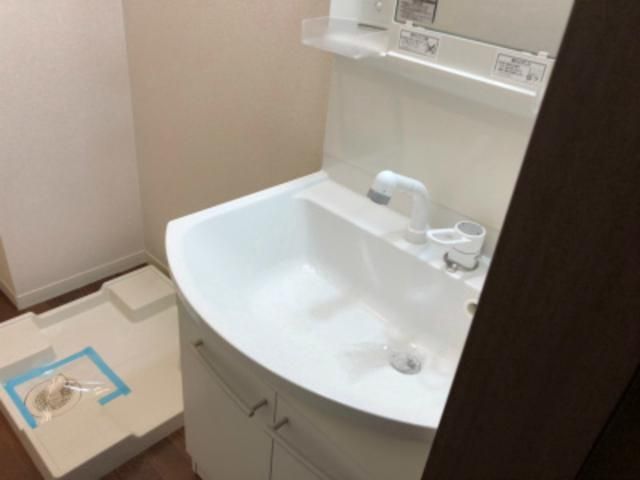 洗面設備　独立洗面化粧台が付いています