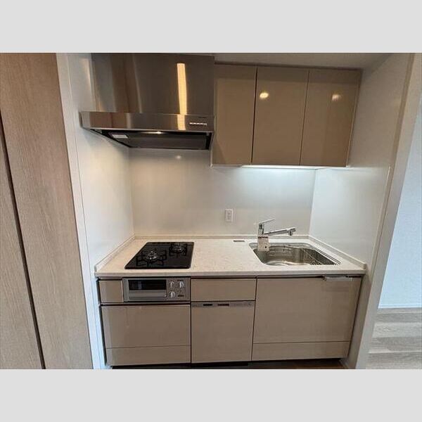 キッチン　２口ガスコンロ付きのシステムキッチンです♪