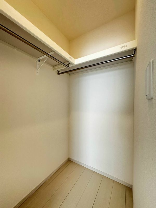 収納　大容量のウォークインクローゼット