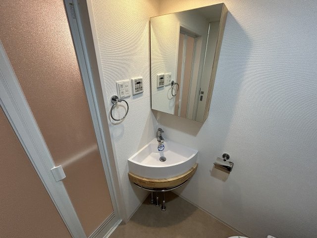 洗面設備　使いやすい洗面所です