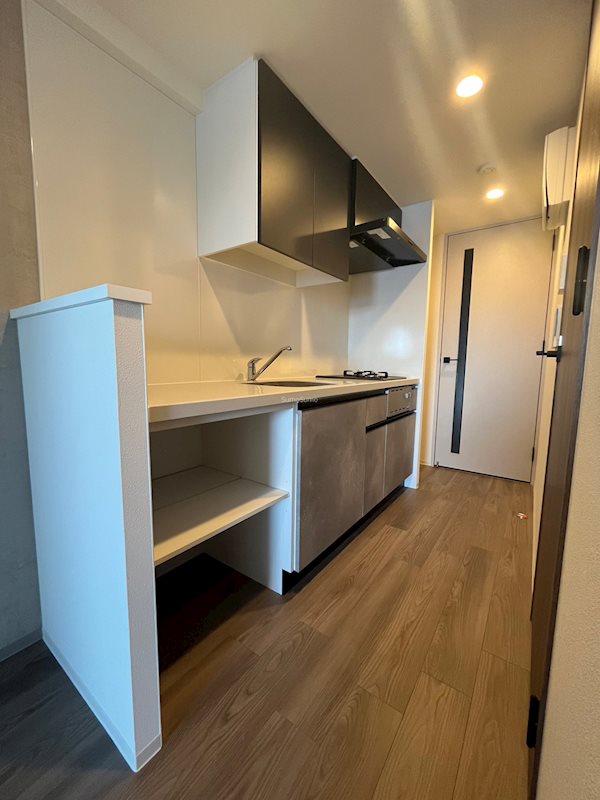 キッチン　コンパクトなキッチンで掃除もラクラク