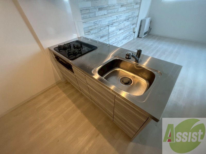 キッチン　システムキッチンなので、すぐお料理に使えます！