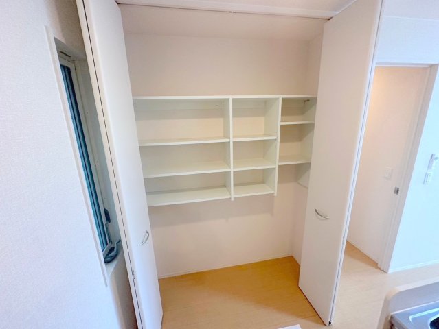 収納　しっかり収納スペースも確保。使いやすいお部屋です。