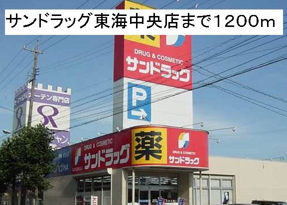 ドラックストア　サンドラッグ東海中央店（ドラッグストア）まで1200m